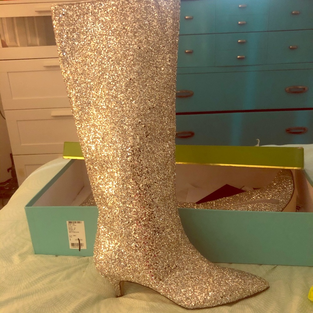 Size 10 Kate Spade ♠️ glitter boots
